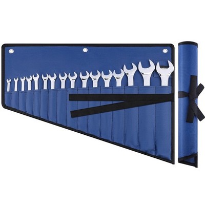 16 Pockets Wrench Roll Organizer, Wrench Pouch Roll Up with Water Proof Oxfor...