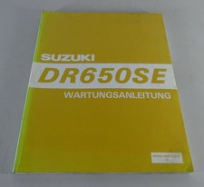 Workshop Manual/Maintenance Manual Suzuki Dr 650 Se Enduro By 11/1995
