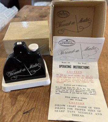 Vintage Thread-a Matic Model Model 700 w/Operating Instructions & Original Box