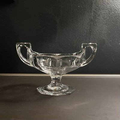Antique Jefferson Glass Krys-Tol Chippendale Trophy Style Bowl Open Jam 1907