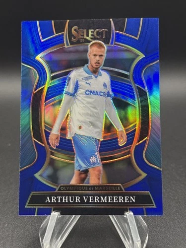 2025-26 Panini Select Ligue 1 #18 Arthur Vermeeren Blue Prizm /40