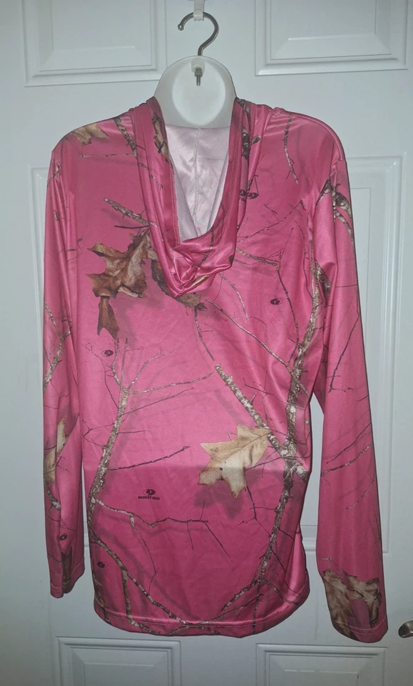 Sudadera con Capucha Mossy Oak Para Mujer Camuflada Manga Larga Silada Elastizada Talla Grande Foto 4 de 4