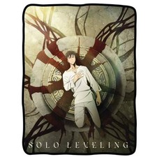 SOLO LEVELING Fleece Blanket 45”X60” SUNG JINWOO Crunchyroll Anime NEW