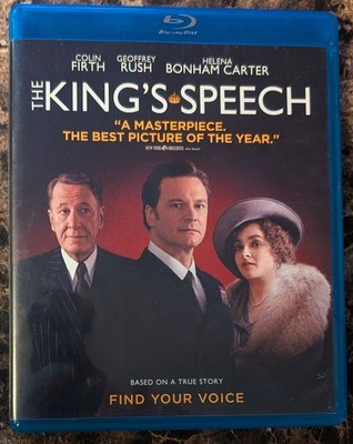 The King's Speech (Blu-ray, 2011) Colin Firth, Geoffrey Rush