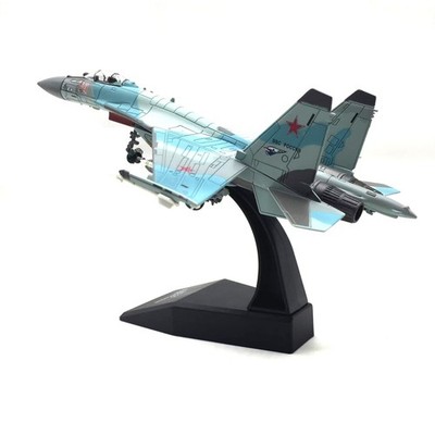 Su-35 Kampfflugzeugmodell durchsichtiges Cockpit SU-35 Standmodell Sammlerstück
