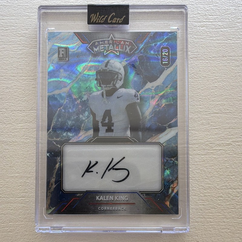 Wild Card 2023 American Metallix Kalen King RC Auto /20 Cardinals Penn State