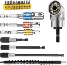 Flexible Drill Bit Extension kits,Include 11.8 inch Bendable flexible extension 