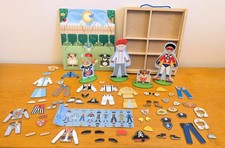 Melissa and Doug - Occupations magnetic wooden dress up set w 74 outfit pieces