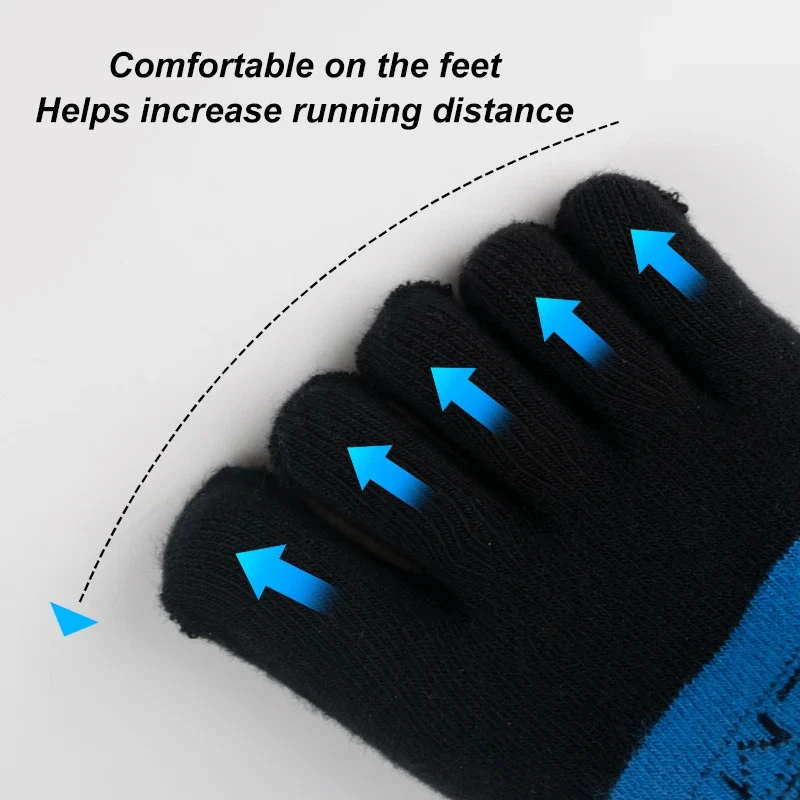 5 Finger Toe Socks Sports Running Ankle Socks Breathable Men Women Unisex