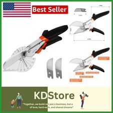 Multifunctional Miter Shears: Adjustable, Ambidextrous Design with Bonus Blades