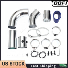 Universal 3 Car Cold Air Intake Pipe Kit Combined Alumimum Induction System New