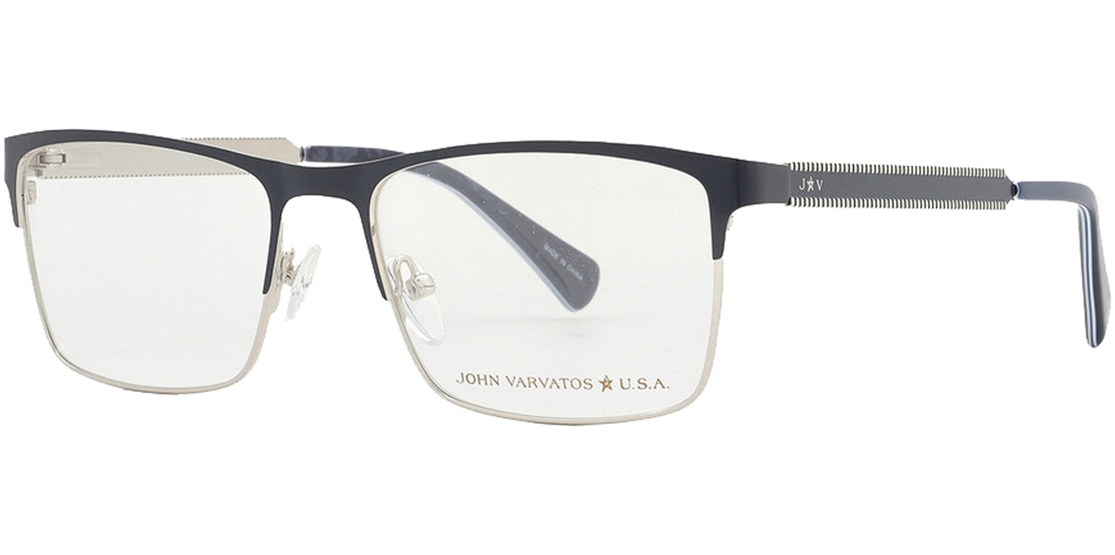 John Varvatos Mens Navy Browline Square Eyeglass Frames - VJVC009540NAV 10590₽