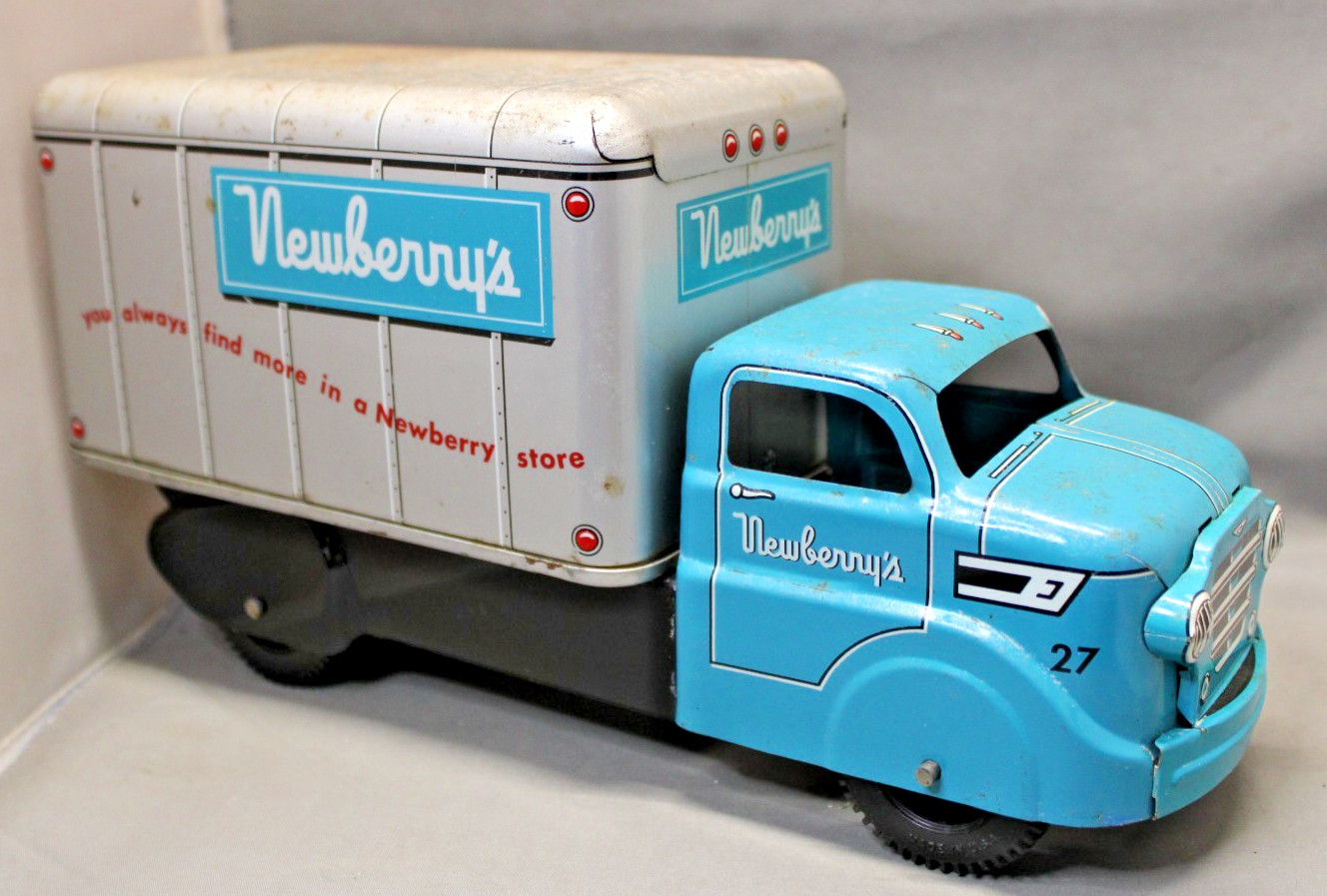 Vintage Newberry’s Tin Litho Delivery Truck