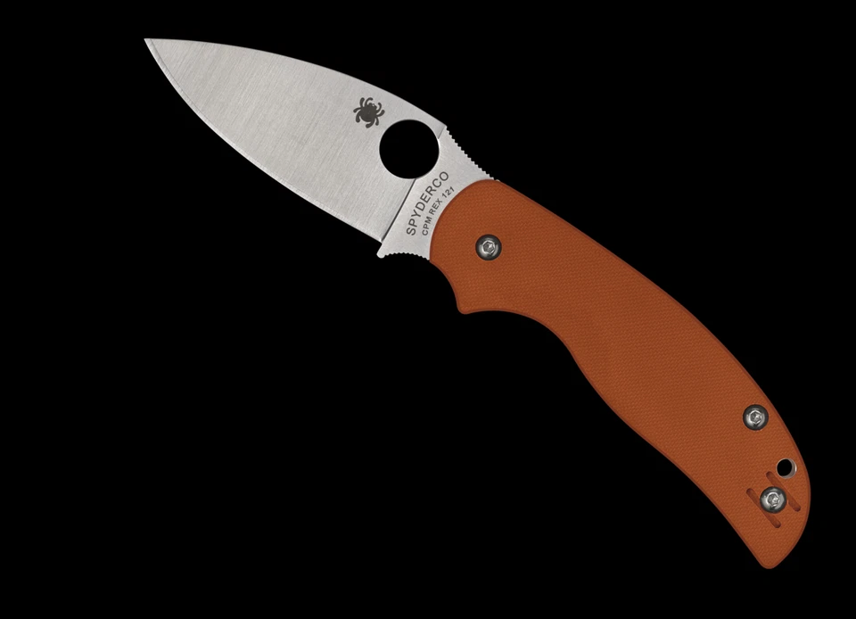 Cuchillo de bolsillo Spyderco Knives Sage 5 C123GBORP naranja G10 REX 121 acero Foto 2 de 3