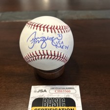Jessica Mendoza Signed ROMLB  Baseball. JSA New Baseball
