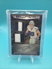 2023 Panini Black Luke Schoonmaker Rookie Patch Auto RPA Purple /75 Cowboys