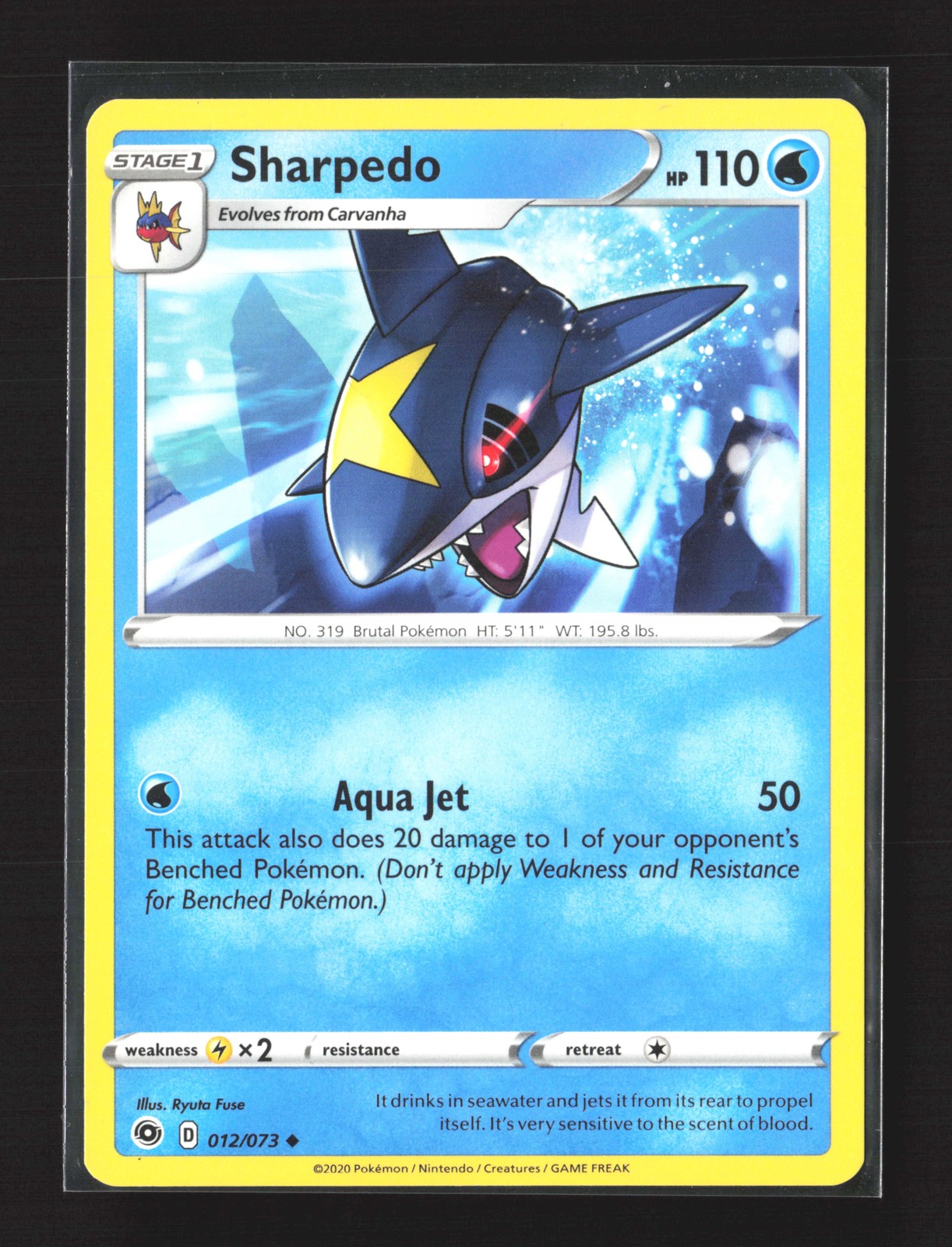 Pokemon Champion's Path #12/73 Uncommon Sharpedo