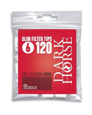 Dark Horse Filter Tips Full Flavor Slim  (1x 34 Bt. a 120 St. = 4.080 St.) 