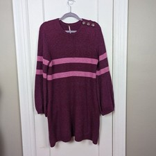 Free People | Pink On Your Team Casual Sweater Dress Size Small