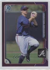2015 Bowman Draft Chrome Purple Refractor 69/250 Braxton Davidson #186 3k7