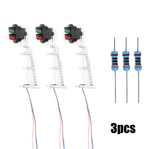 N Scale Signals with 2 LEDs and Green/Red Lights (3pcs) for Model Trains - Picture 24 of 24
