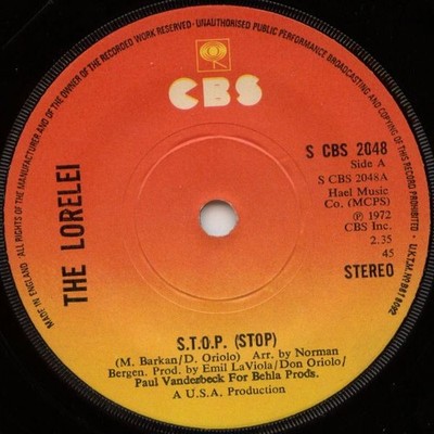 The Lorelei - S.T.O.P. (Stop), 7'', (Vinyl)