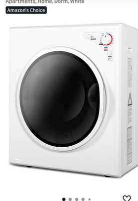 Elevon Compact Laundry Dryer, 2.6 cu ft Front Load