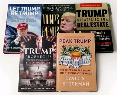 Trump Books Lot of (5) Let Trump Be Trump, Predictions, Real Estate... 3 HC 2 Pb