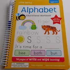Little Genius Alphabet Educational Workbook Ages 4-5