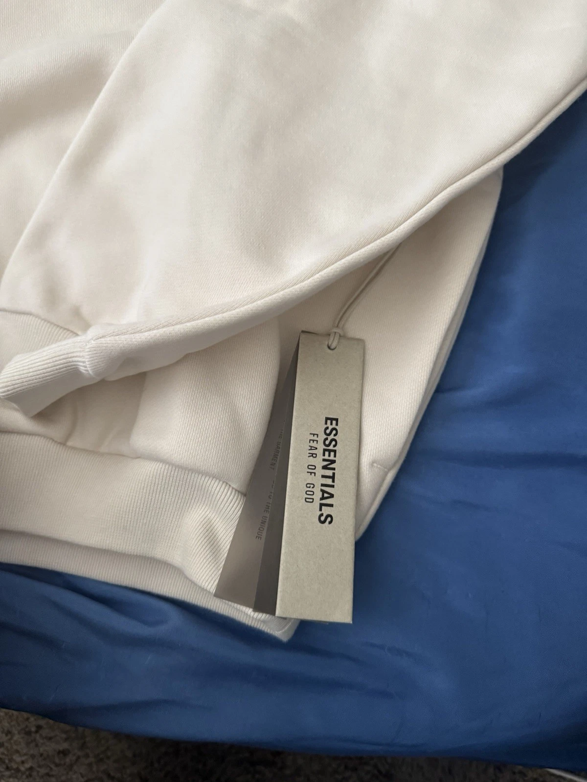 Felpa con cappuccio NUOVA FW24 Fear Of God State Essentials "Beige" TAGLIA XXS