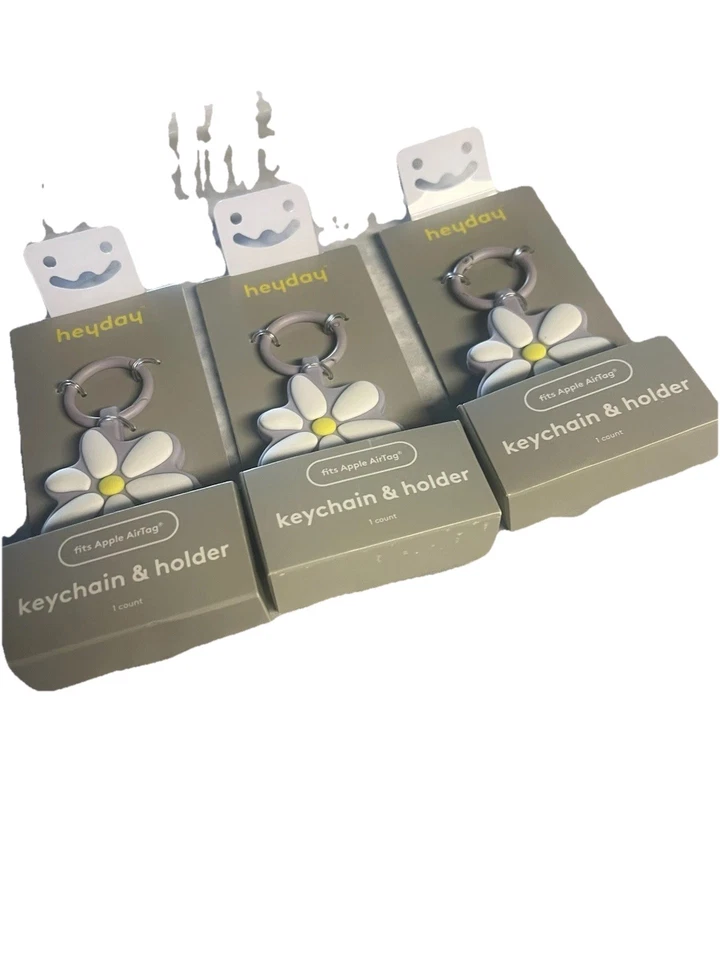 3 Apple AirTag Silicona Heyday Llavero Y Soporte Margarita - Nuevo Foto 4 de 4