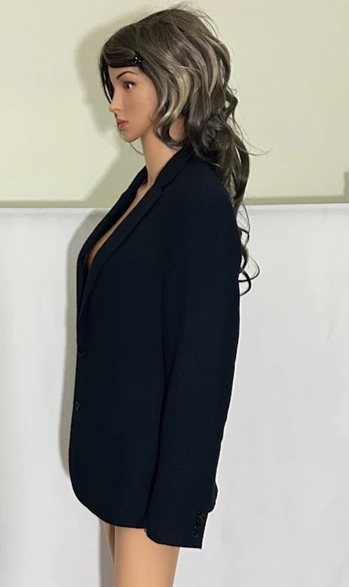 Chaqueta Blazer Louis Feraud Azul 2 Botones Forrada Talla 40 Talla 8 Como Nueva Foto 4 de 4