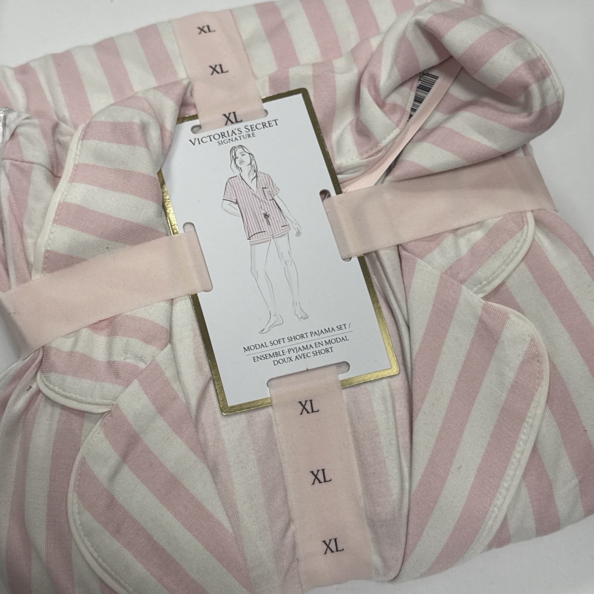 Victorias Secret Modal Soft Short Pajama Set Size XL New UK
