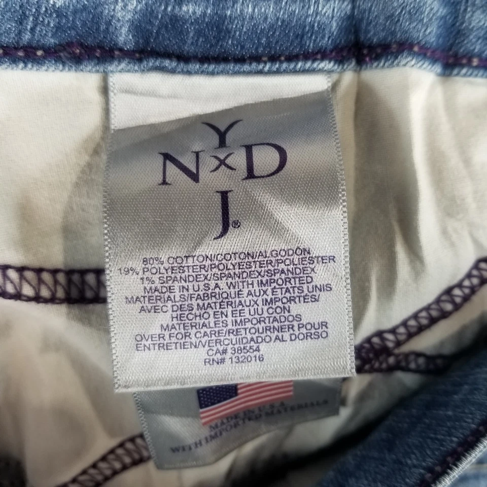 NYDJ Jeans Womens Sz 10 Straight MedWash Normcore Cute Trendy Comfy Stylish Nice - Image 3 of 4