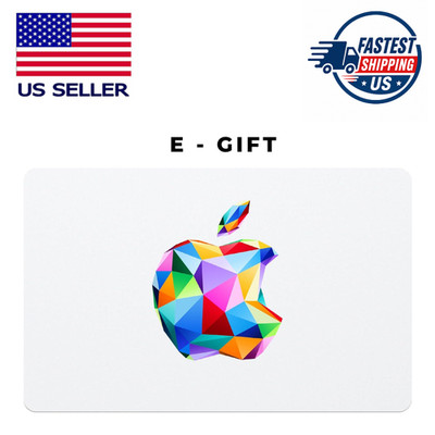 $200 Apple E- Gift Card for Products, Accessories, Apps, Music, TV, iCloud