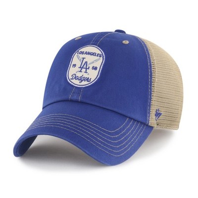 '47 Brand Cap MLB LA Dodgers Crosspatch Mesh CLEAN UP Royal Basecap Used-Look 