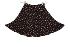 Vintage Flirty Floral Mini Skirt, Size 7 Skirt, Button Up Skirt, Byer California