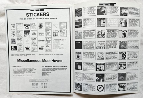 Lot #AFP: SST Records 1980s Mail Order Ephemera Catalogs & Correspondence Punk - Picture 17 of 18