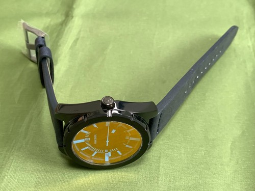 DIESEL DZ-1632 Blue Leather Strap 5 ATM S/S QUARTZ MEN'S WATCH - Picture 17 of 18