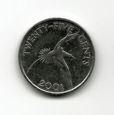 World Coins - Bermuda 25 Cents 2001 Coin KM# 110
