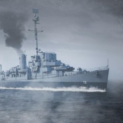 1/350 Black Cat Models Cannon Class Destroyer Escort French Navy Resin Model Kit