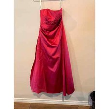 Davids Bridal Size 8 Style F12385 Red Wedding Or Bridesmaid Dress