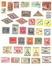 CARIBBEAN STAMPS BUNDLE...,Mexico,Costa,Nicaragua,et...ALL FROM BEFORE 1960