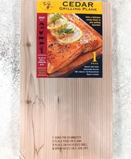 True Fire Gourmet Cedar Grilling Planks 7"x12" 1 Pack Wester Red Cedar