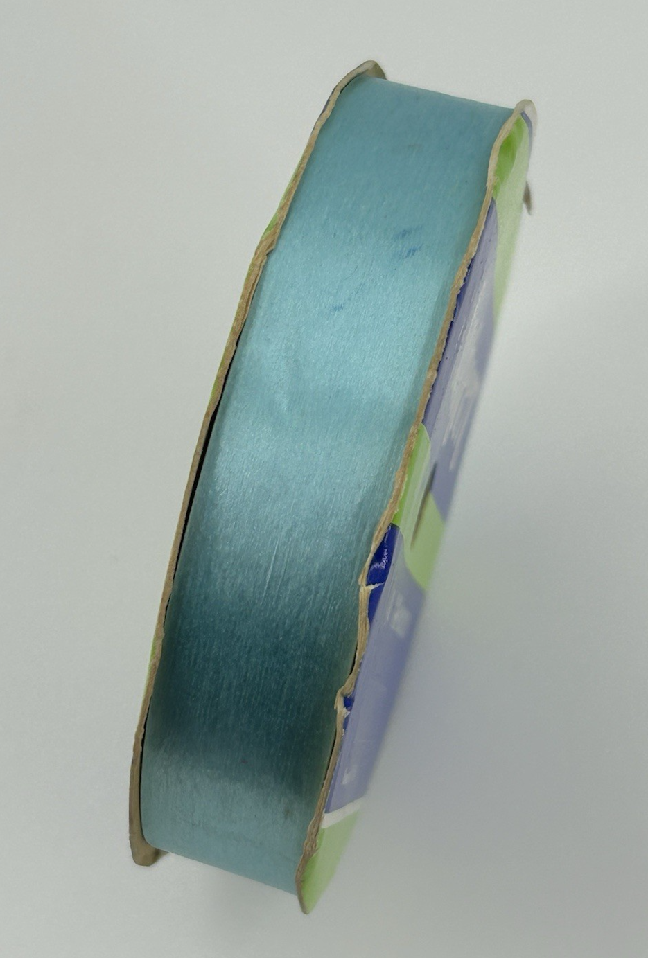 Vintage Sasheen Bow Master Ribbon Light Blue 60 ft 7/8
