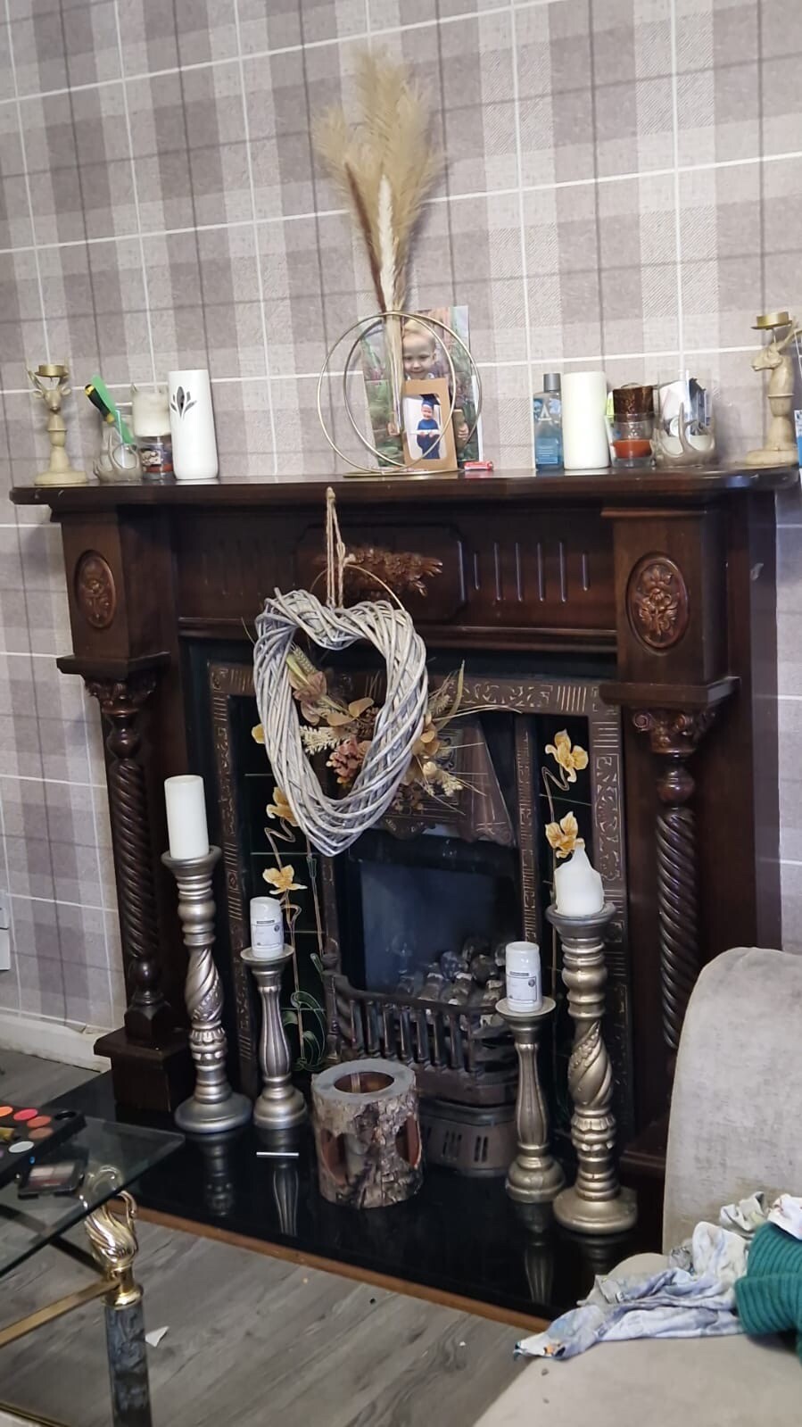 antique cast iron Large fireplace surround eBay