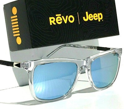 Jeep® REVO COVE Clear Crystal with POLARIZED Blue Water Sunglass
