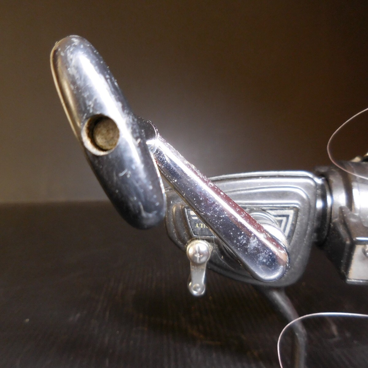 MOULINET PÊCHE HERCULY 3050 vintage gris jaune noir made in KOREA N8352
