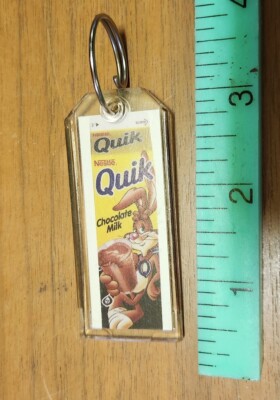 Nestle Nesquik Bunny Rabbit Keychain  Quik 