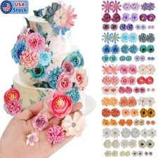 20X Womens Artificial Rose Head Flower Silk Bulk Wedding Party Decor 0.8-2.4in